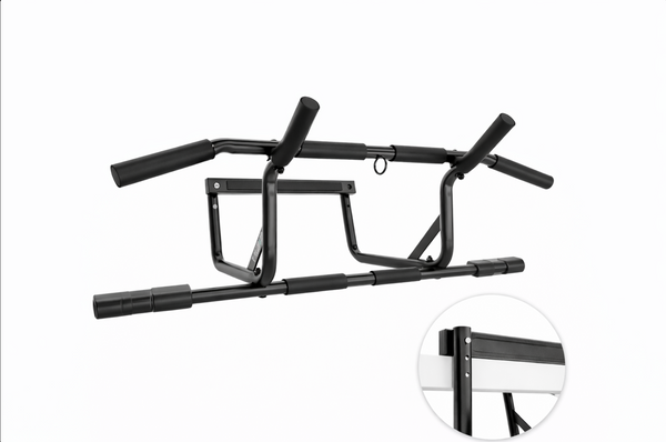 Doorway Pull-Up Bar – Secure Hook-On Design, No Slipping.